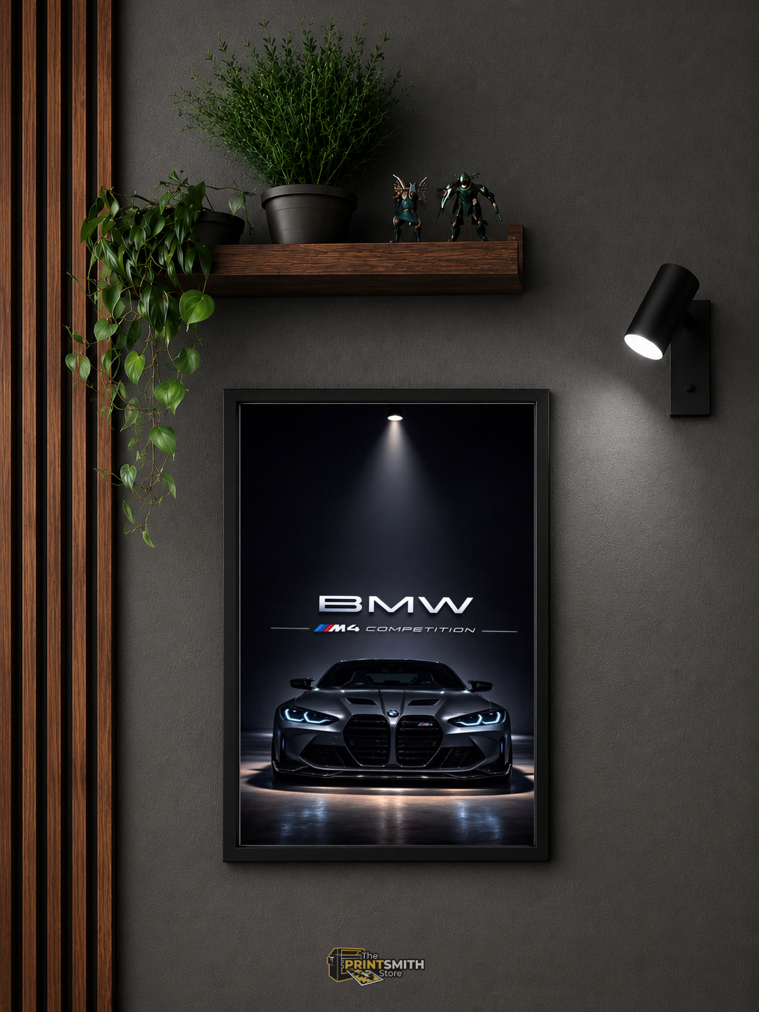 BMW M4 Competition Car Poster — Framed Print view 3