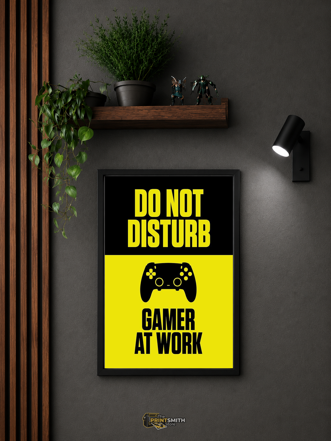 Do Not Disturb Gamer At Work Frame — Framed Print view 3