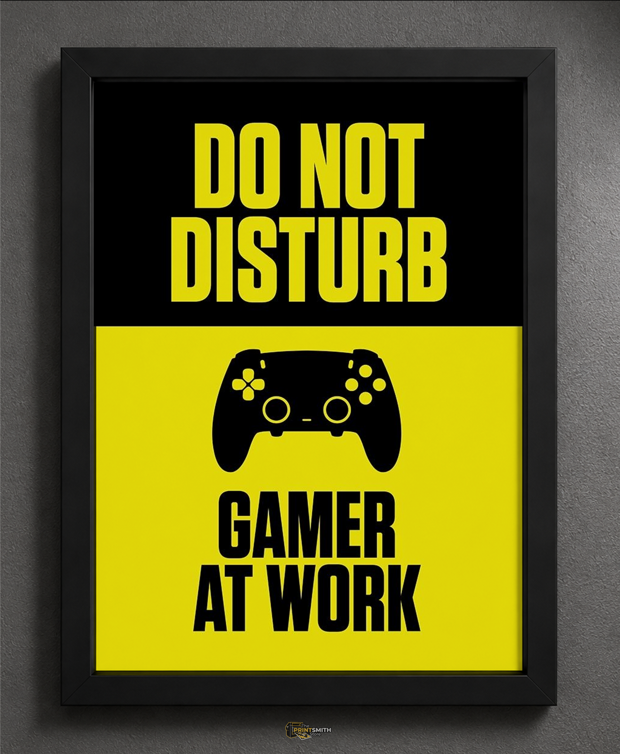 Do Not Disturb Gamer At Work Frame — Framed Print view 2