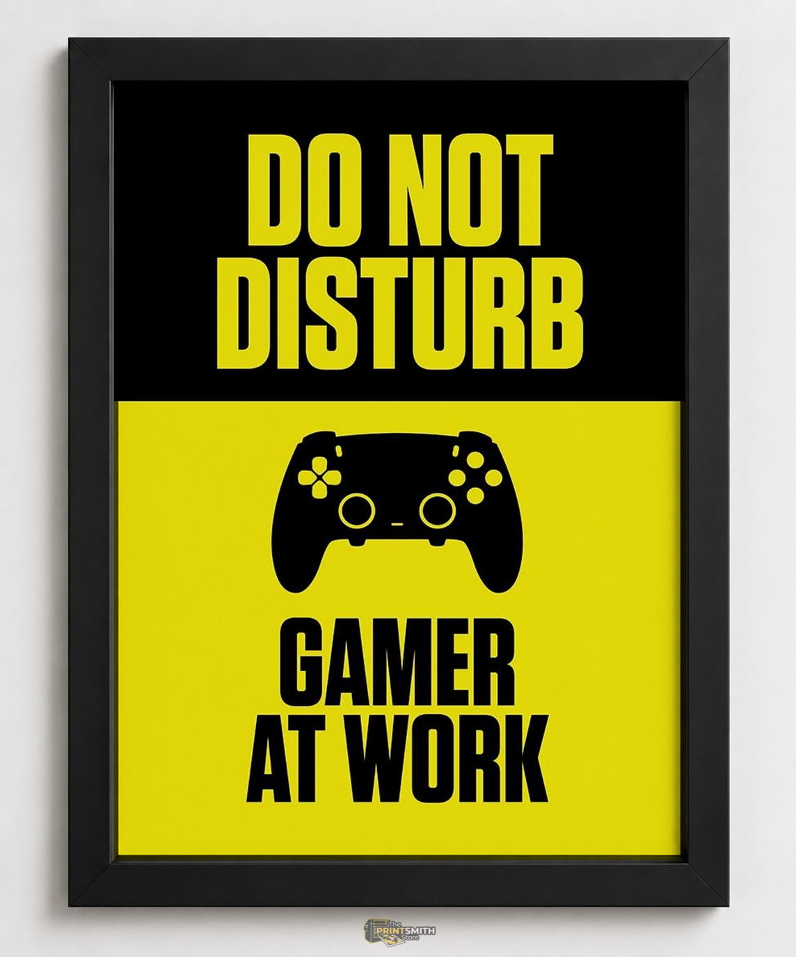 Do Not Disturb Gamer At Work Frame — Framed Print