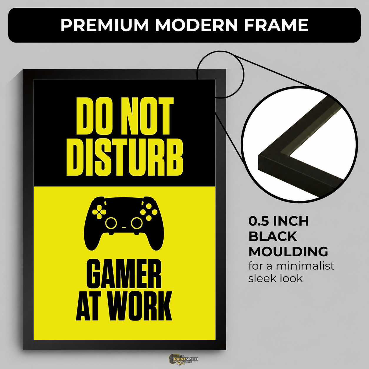 Do Not Disturb Gamer At Work Frame — Framed Print view 4