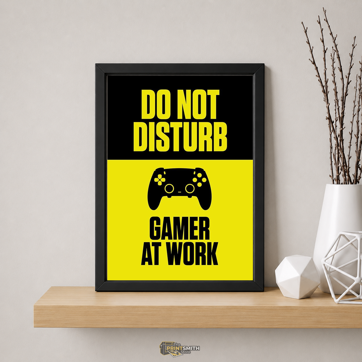 Do Not Disturb Gamer At Work Frame — Framed Print view 5