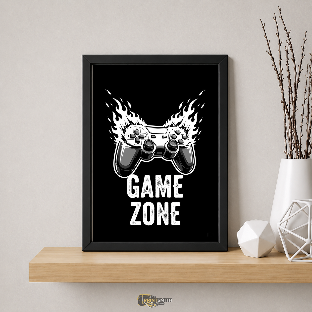 Game Zone T-Shirt — Framed Print view 5