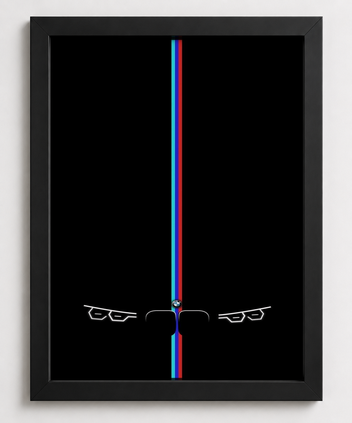 BMW Car Headlights Frame — Framed Print