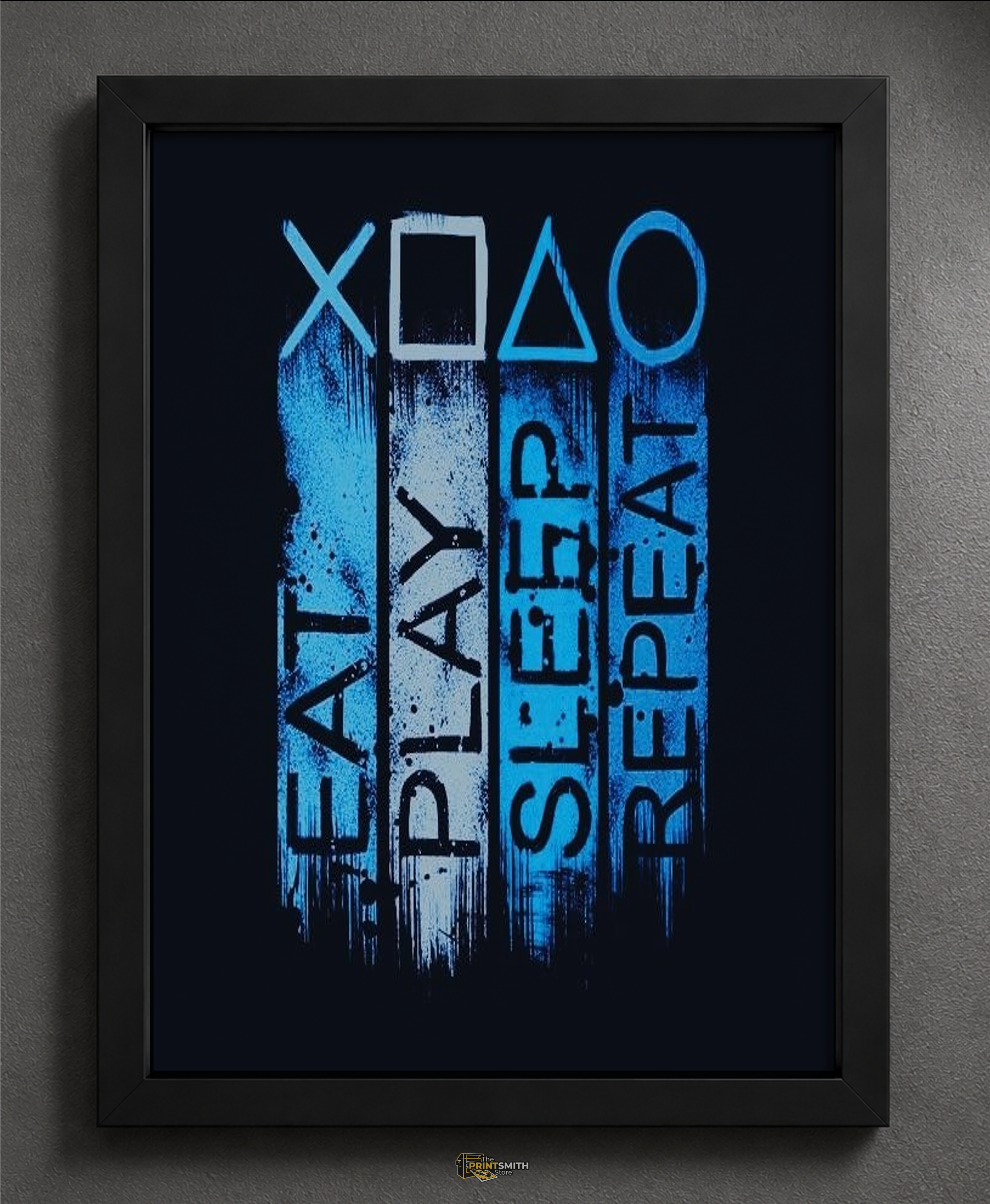 Gaming Life Cycle Frame — Framed Print view 2
