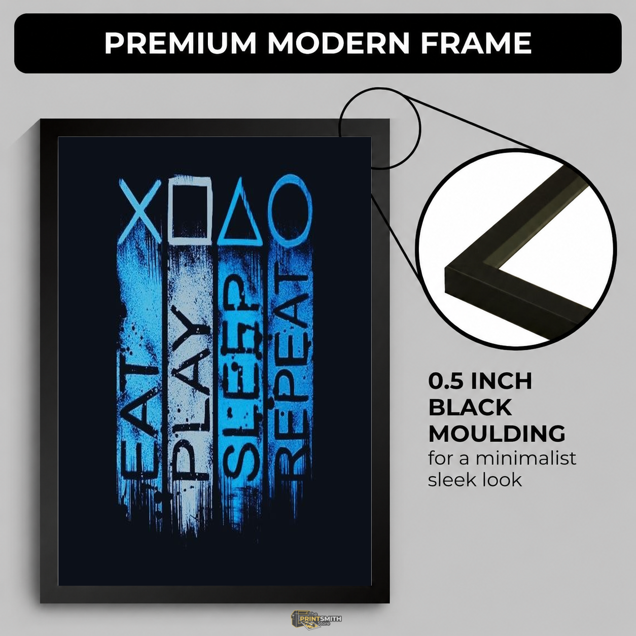 Gaming Life Cycle Frame — Framed Print view 4