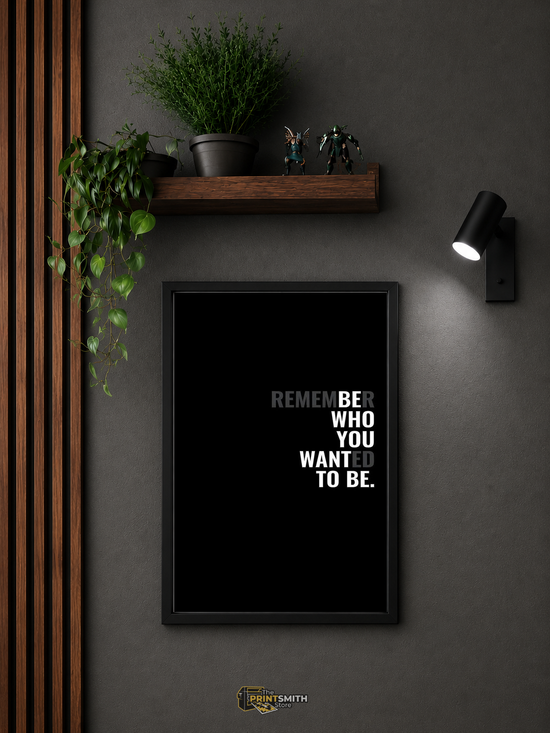 Remember Who You Wanted To Be Frame — Framed Print view 3