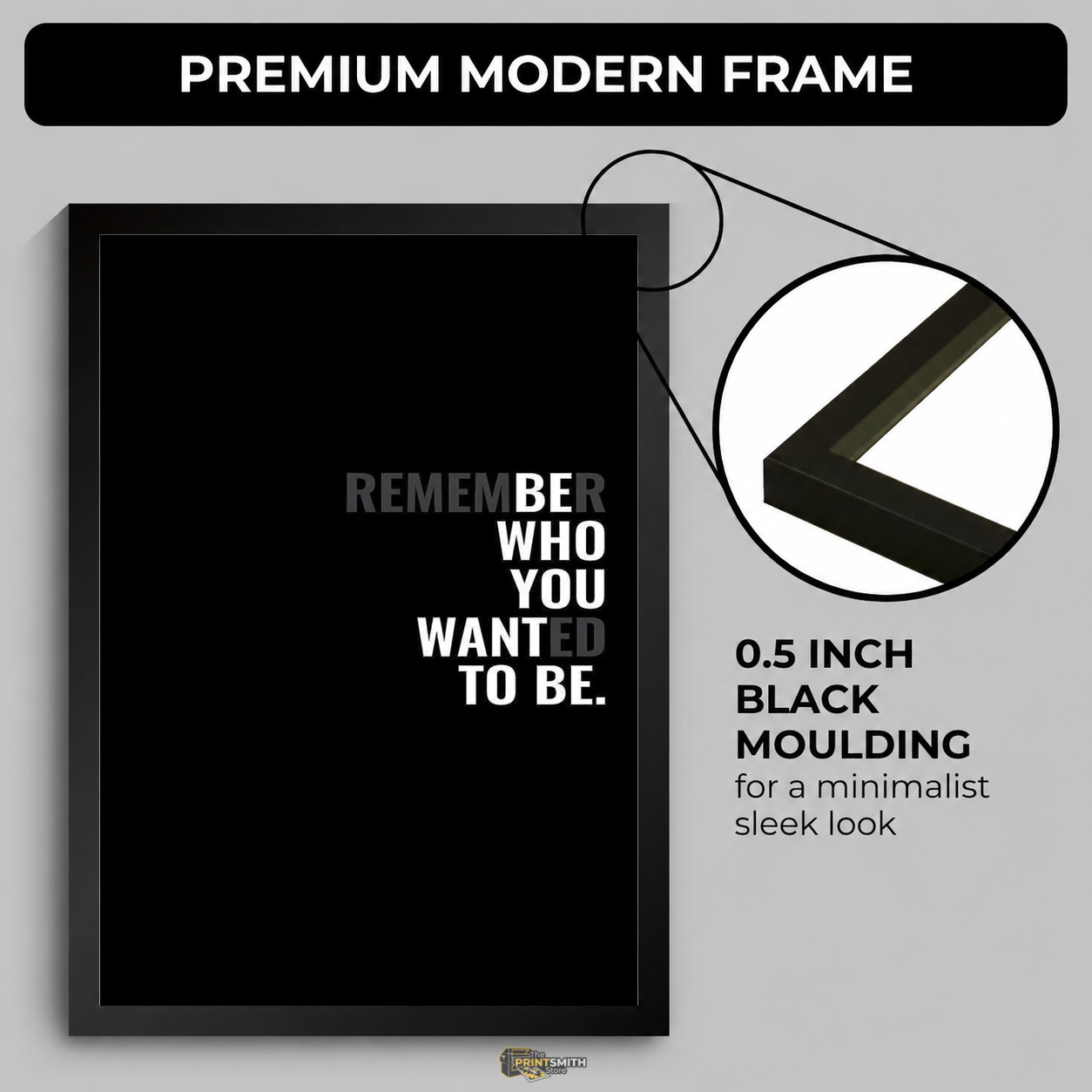 Remember Who You Wanted To Be Frame — Framed Print view 4