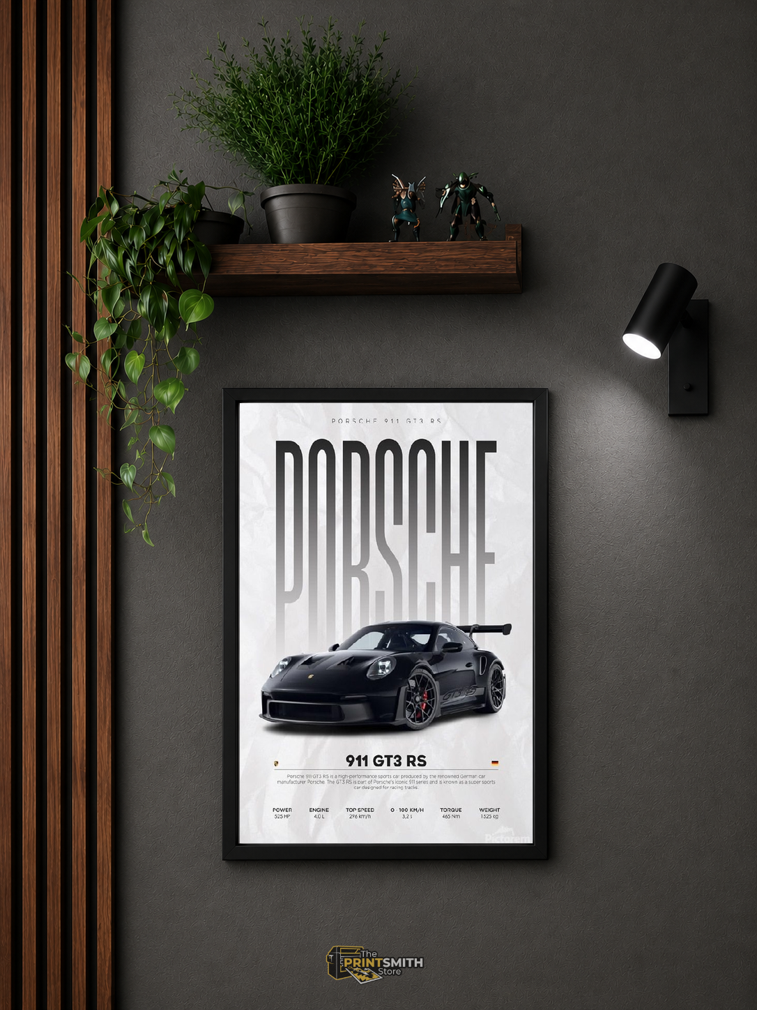 Porsche 911 GT3 RS Poster — Framed Print view 3