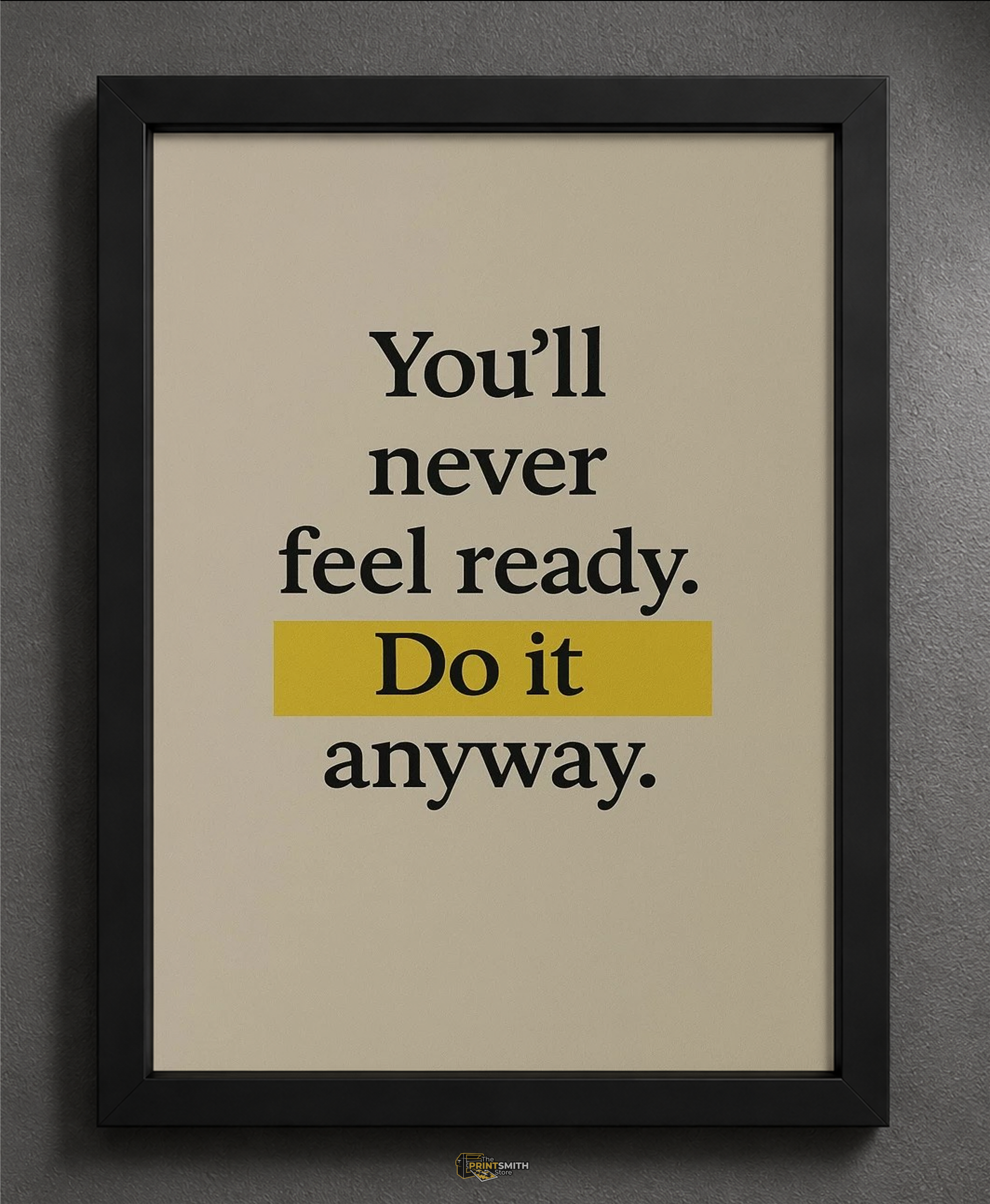 Inspirational Quote Frame — Framed Print view 2