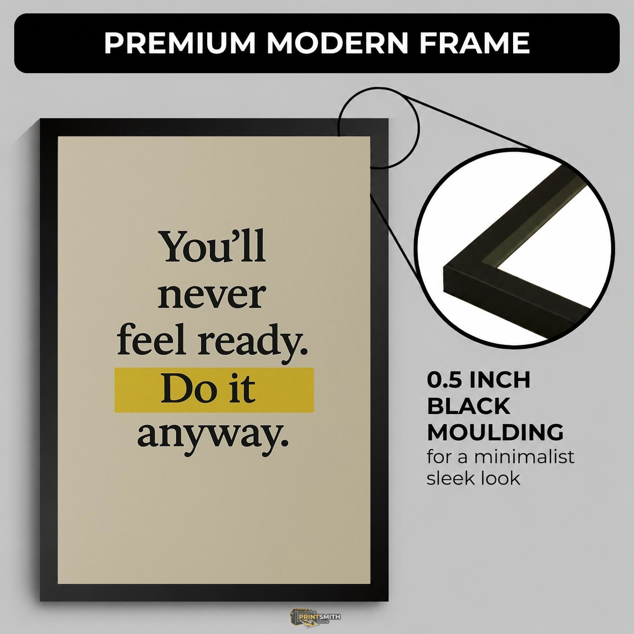 Inspirational Quote Frame — Framed Print view 4