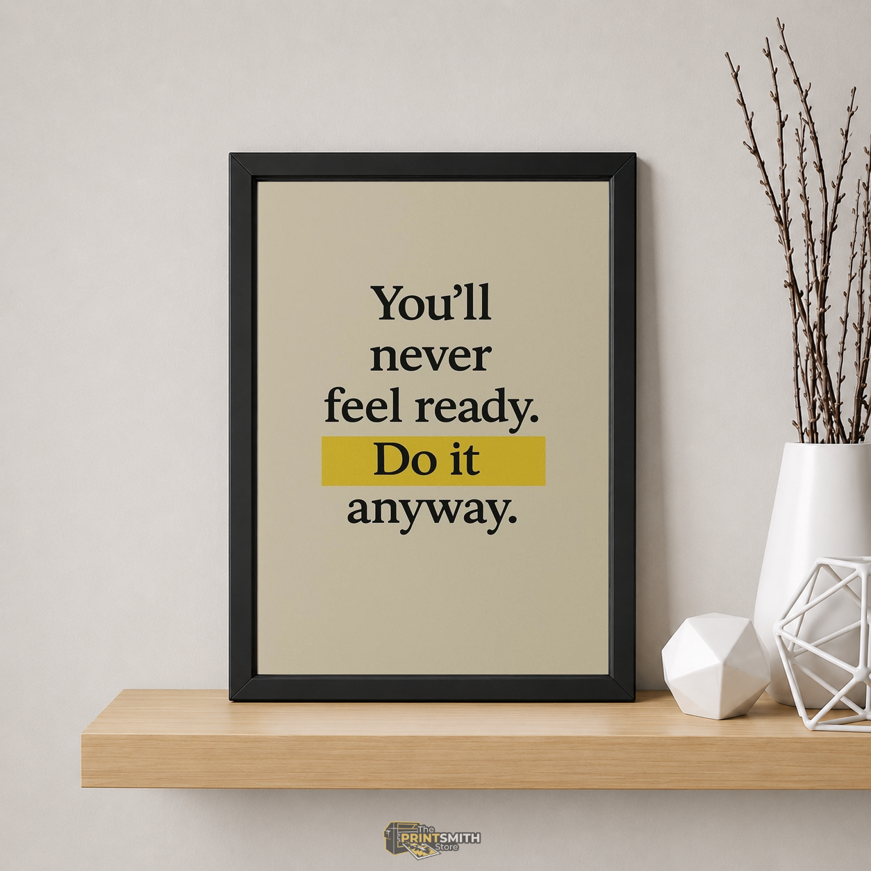 Inspirational Quote Frame — Framed Print view 5