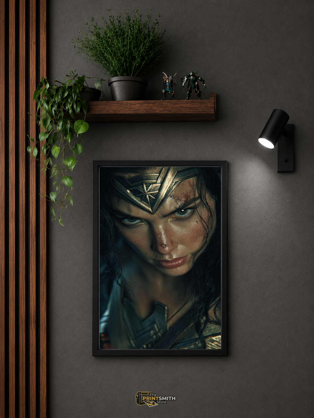 Wonder Woman Portrait — Framed Art view 3