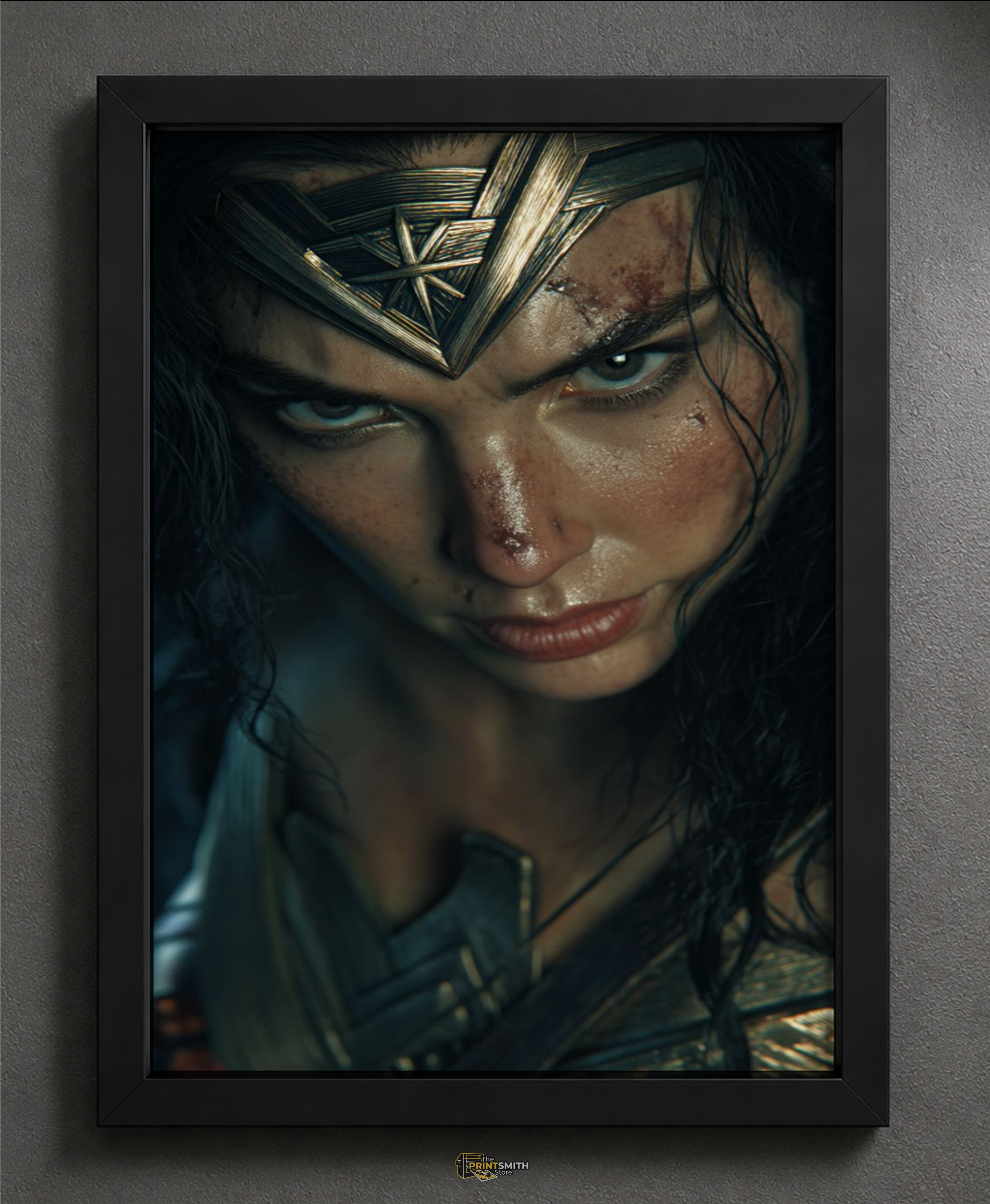 Wonder Woman Portrait — Framed Art view 2