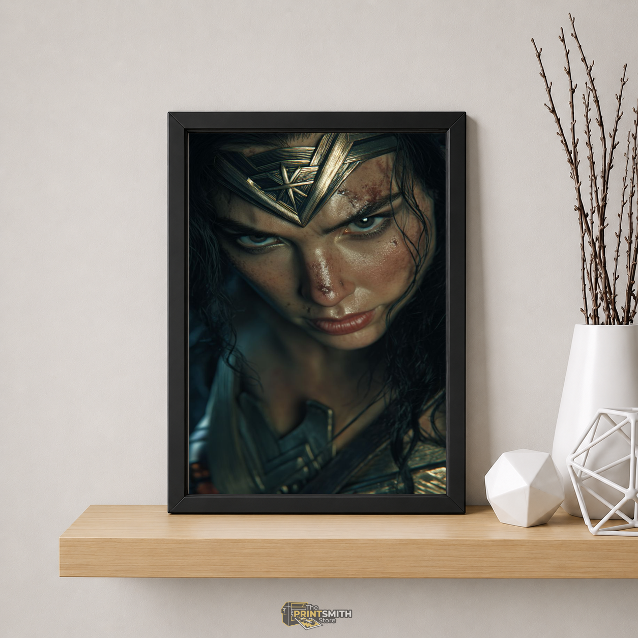 Wonder Woman Portrait — Framed Art view 5