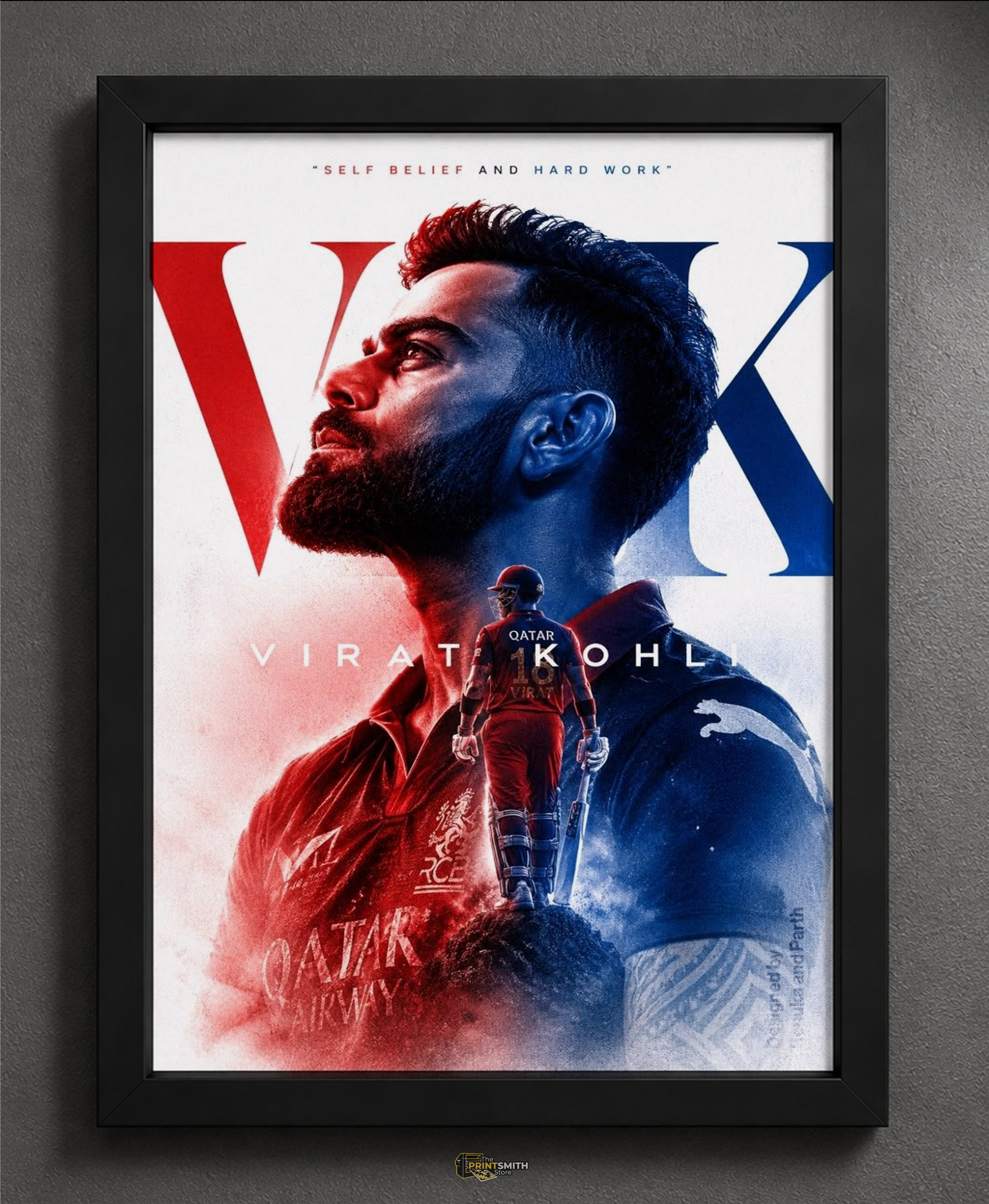 Virat Kohli Tribute Frame — Framed Print view 2