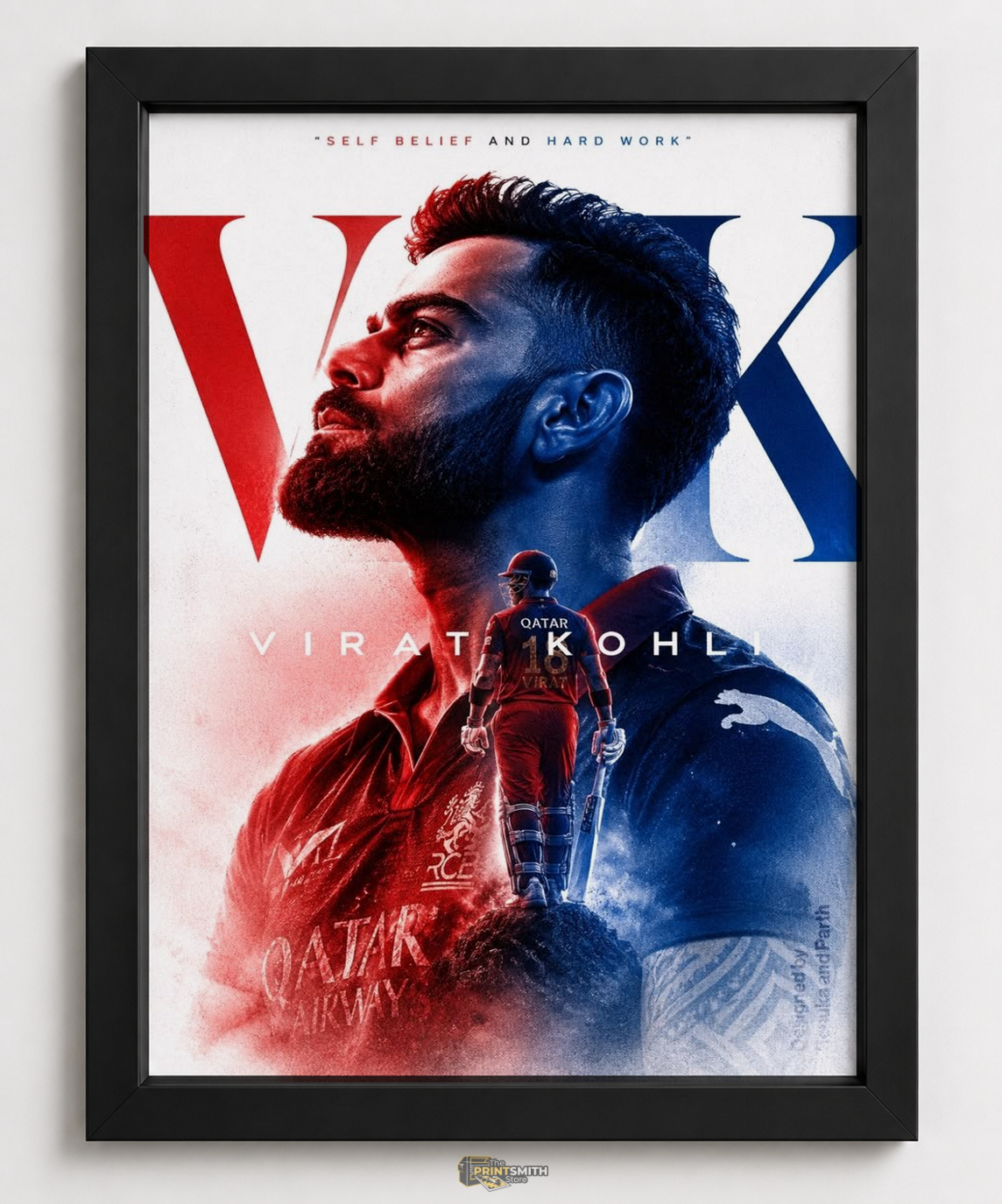 Virat Kohli Tribute Frame — Framed Print