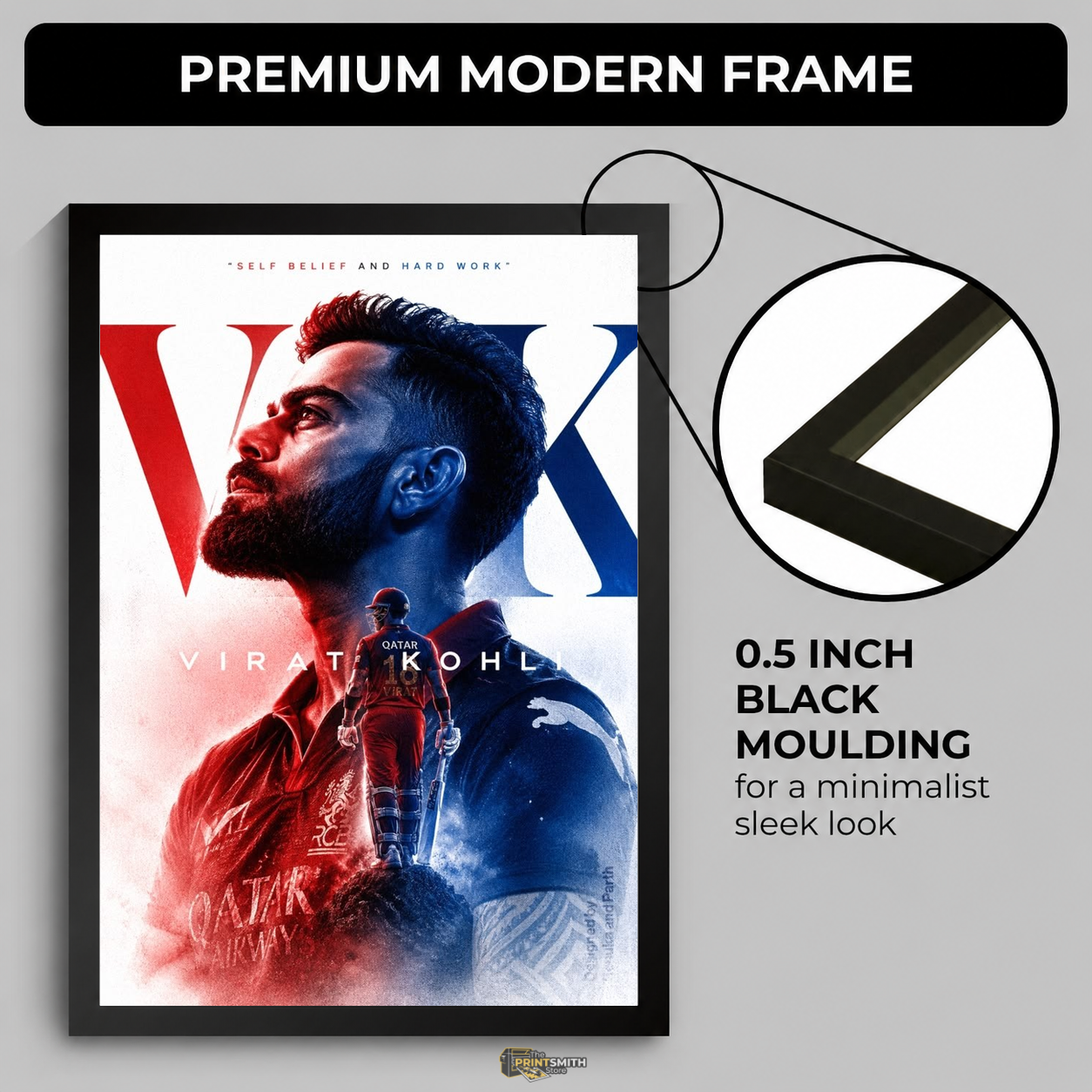 Virat Kohli Tribute Frame — Framed Print view 4