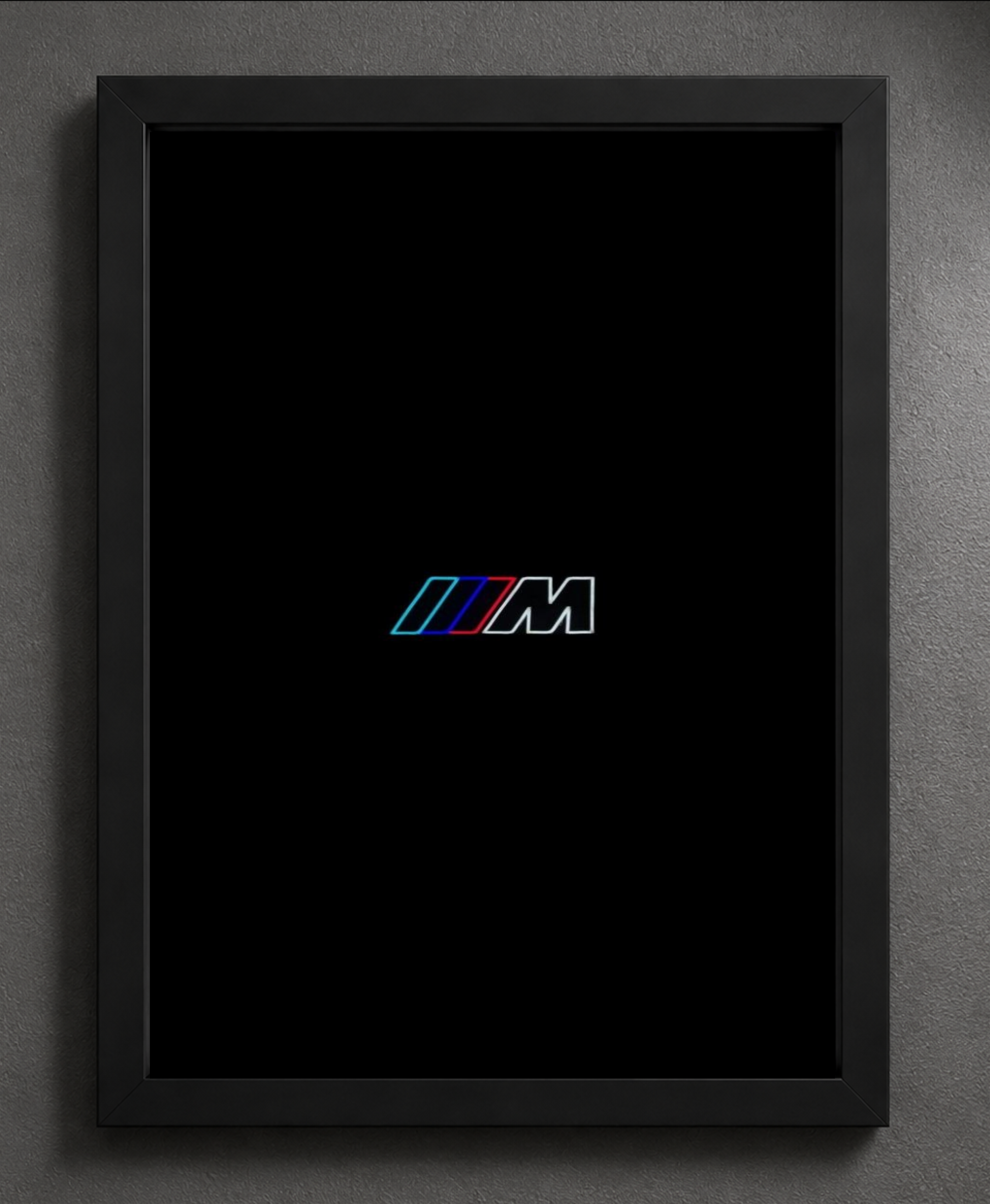 M Power Emblem T-Shirt — Framed Print view 2