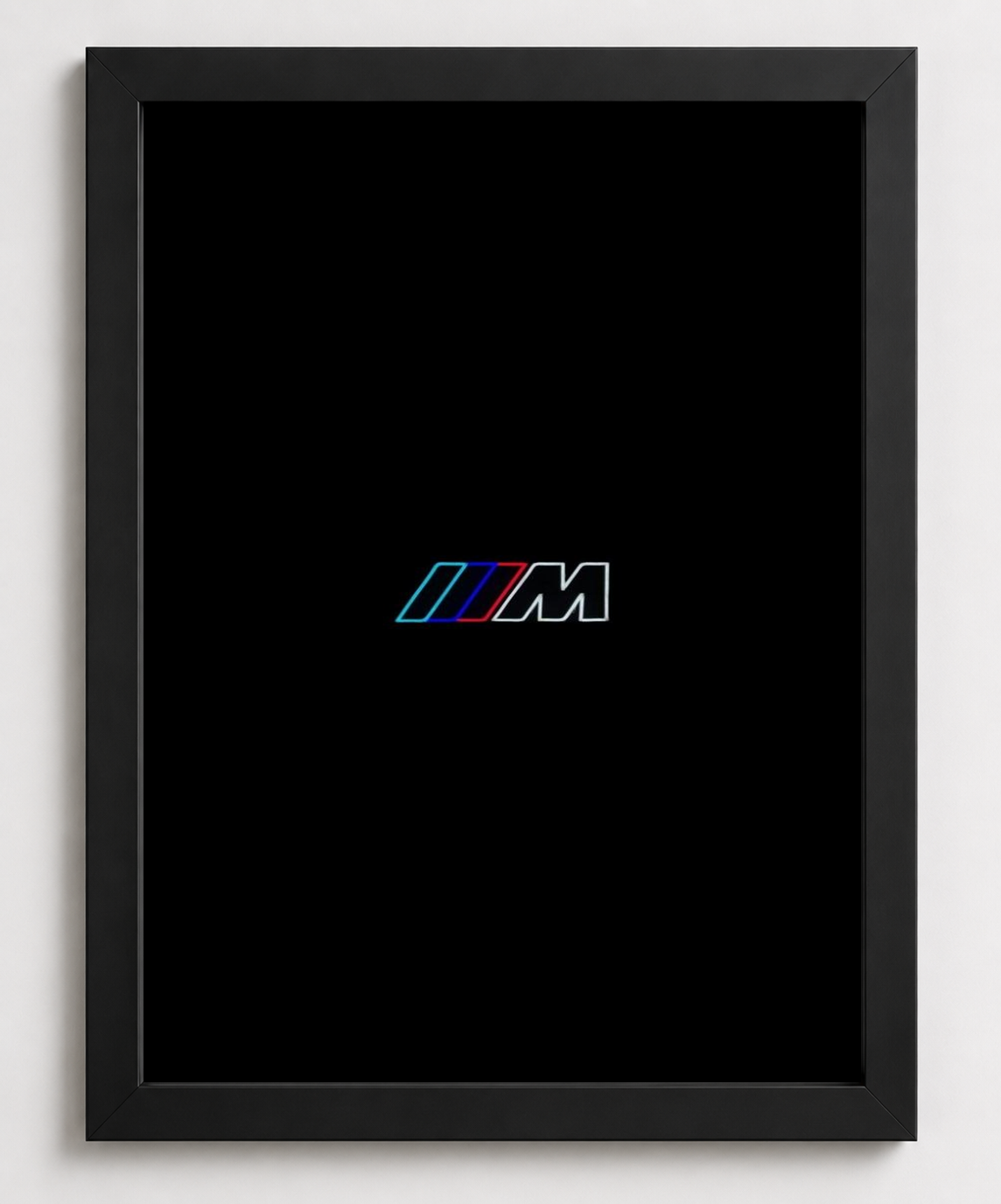 M Power Emblem T-Shirt — Framed Print