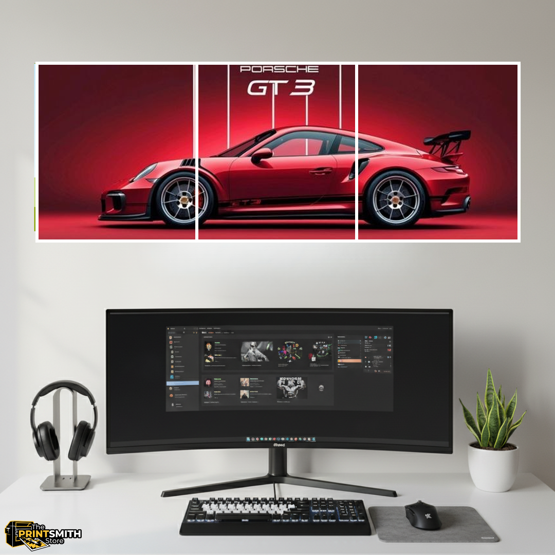 Porsche Gt3 Racing Red — 3-Piece Set