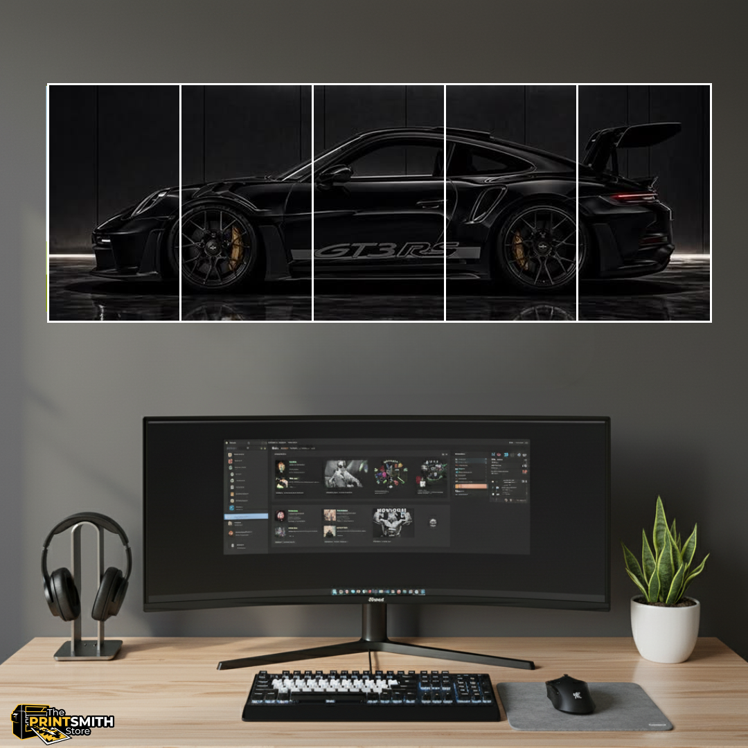 Black Porsche Gt3 Rs — 5-Piece Set view 2