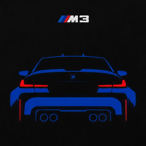 bmw m3 t-shirt — T-Shirt view 4